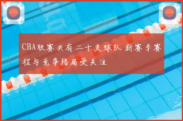 CBA联赛共有二十支球队 新赛季赛程与竞争格局受关注